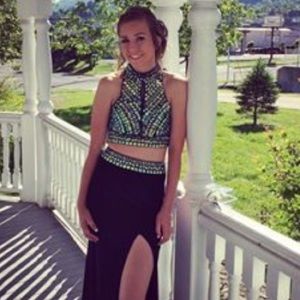 Jovani formal gown size 1/2 2 pc